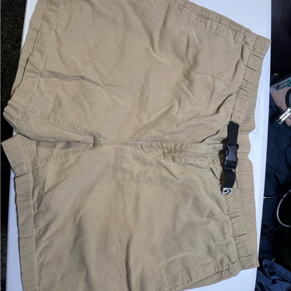 Women's Tan Jean Shorts